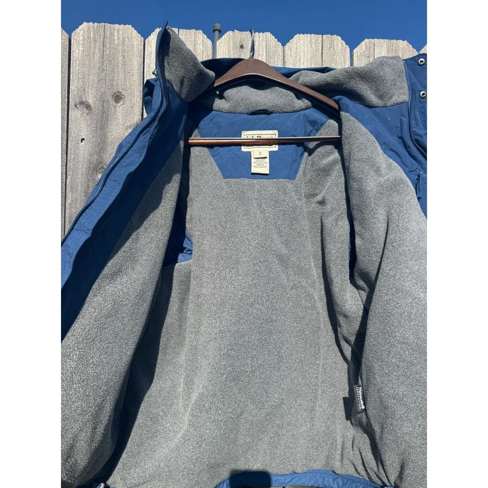 L L Bean Mens Medium Water‎ Resistant, fleece lined  All Weather Coat